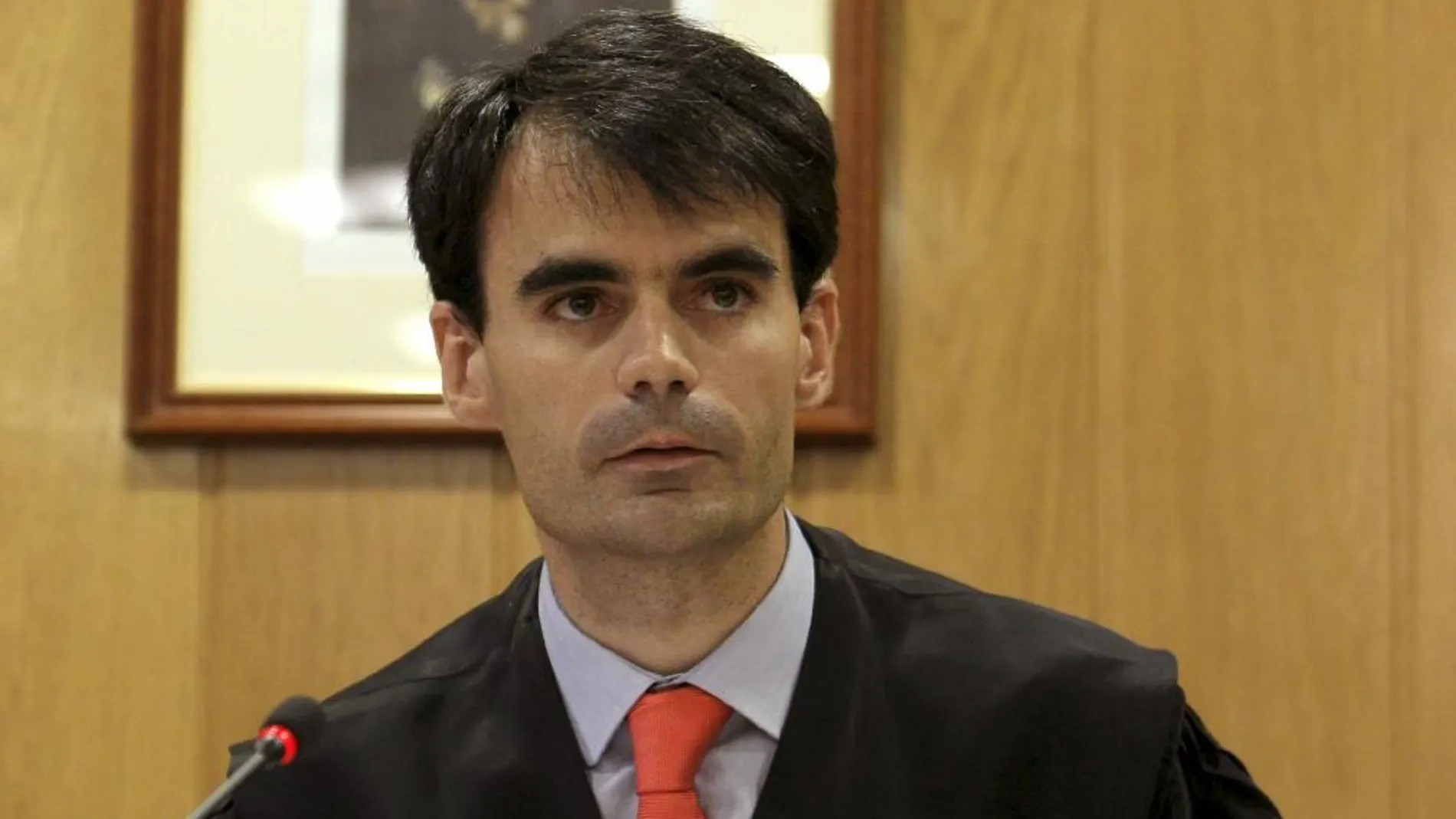 El magistrado Pablo Rafael Ruz Gutiérrez tras ser nombrado por el Consejo General del Poder Judicial (CGPJ) como sustituto del juez Baltasar Garzón