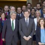 Rajoy, durante la presentación de la Ley de Emprendedores en La Moncloa