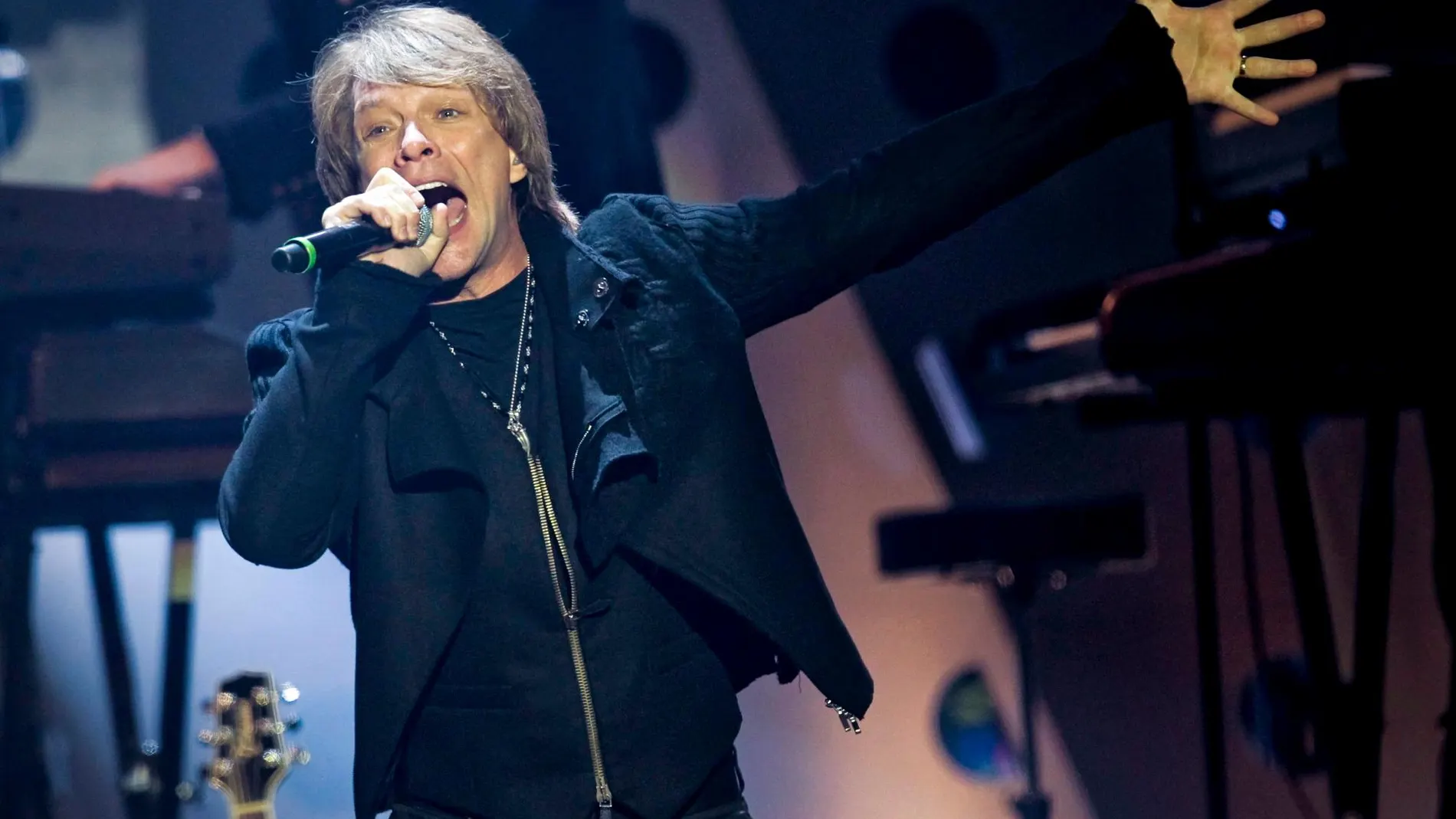 Jon Bon Jovi durante uno de sus conciertos