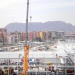 Las obras avanzan al ritmo previsto en la estación de Alicante. La llegada del AVE está anunciada para antes de que comiencen Hogueras