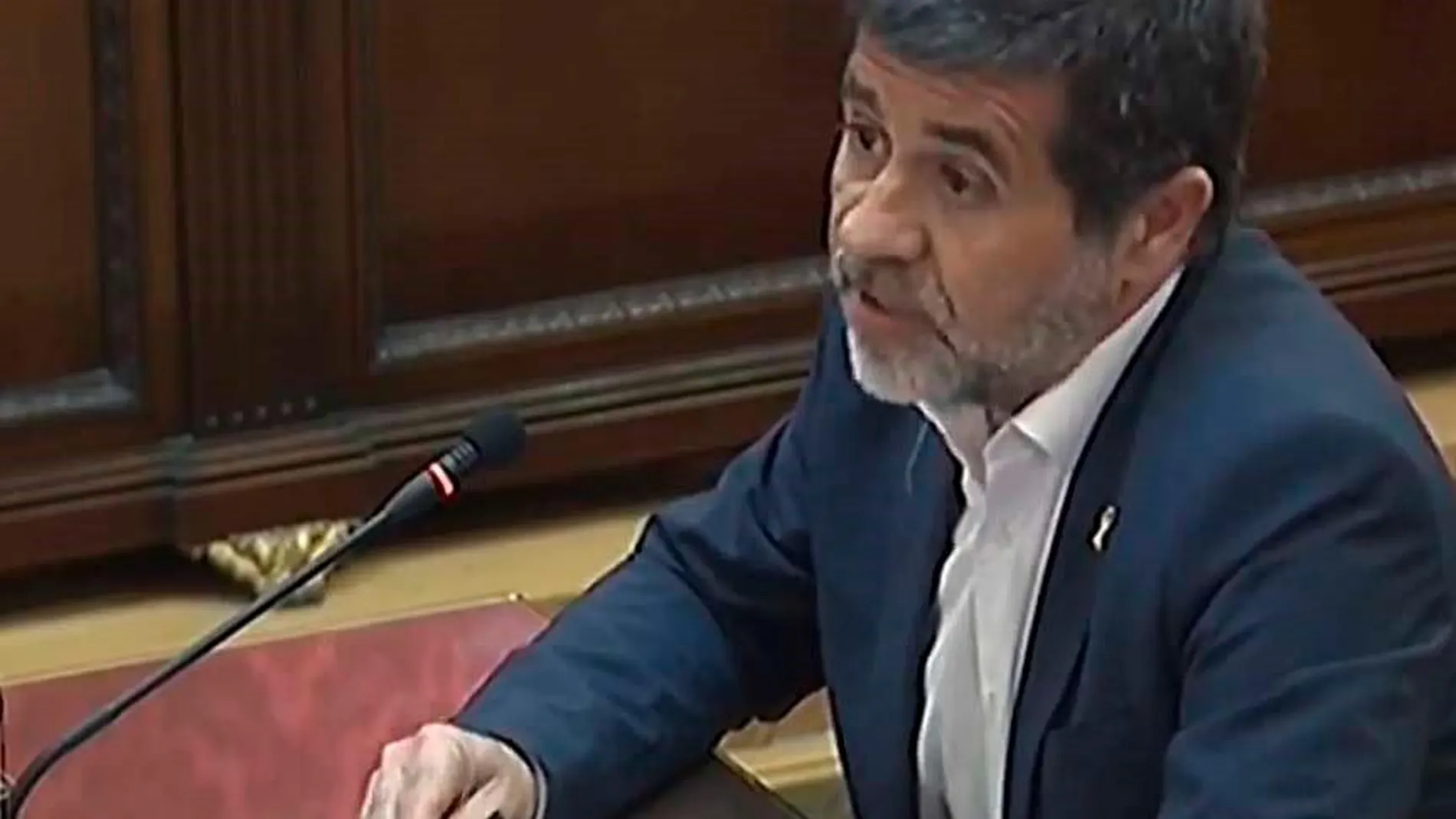 Jordi Sànchez durante su alegato en el Supremo/Ep