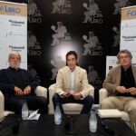 Eloy Sánchez Rosillo, Ignacio F. Garmendia y Andrés Trapiello / Foto: Manuel Olmedo