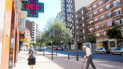 Casi cuarenta grados en las calles de Ponferrada en los últimos días