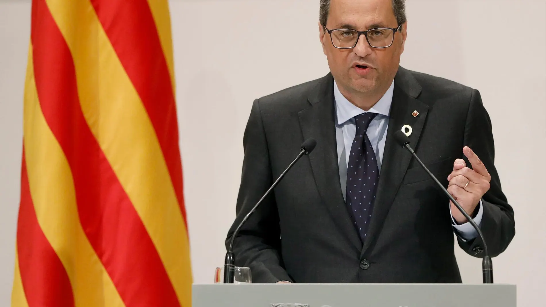 El presidente de la Generalitat de Cataluña, Quim Torra. EFE/ Andreu Dalmau