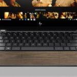 Uno de los nuevos portátiles HP con acabado de madera