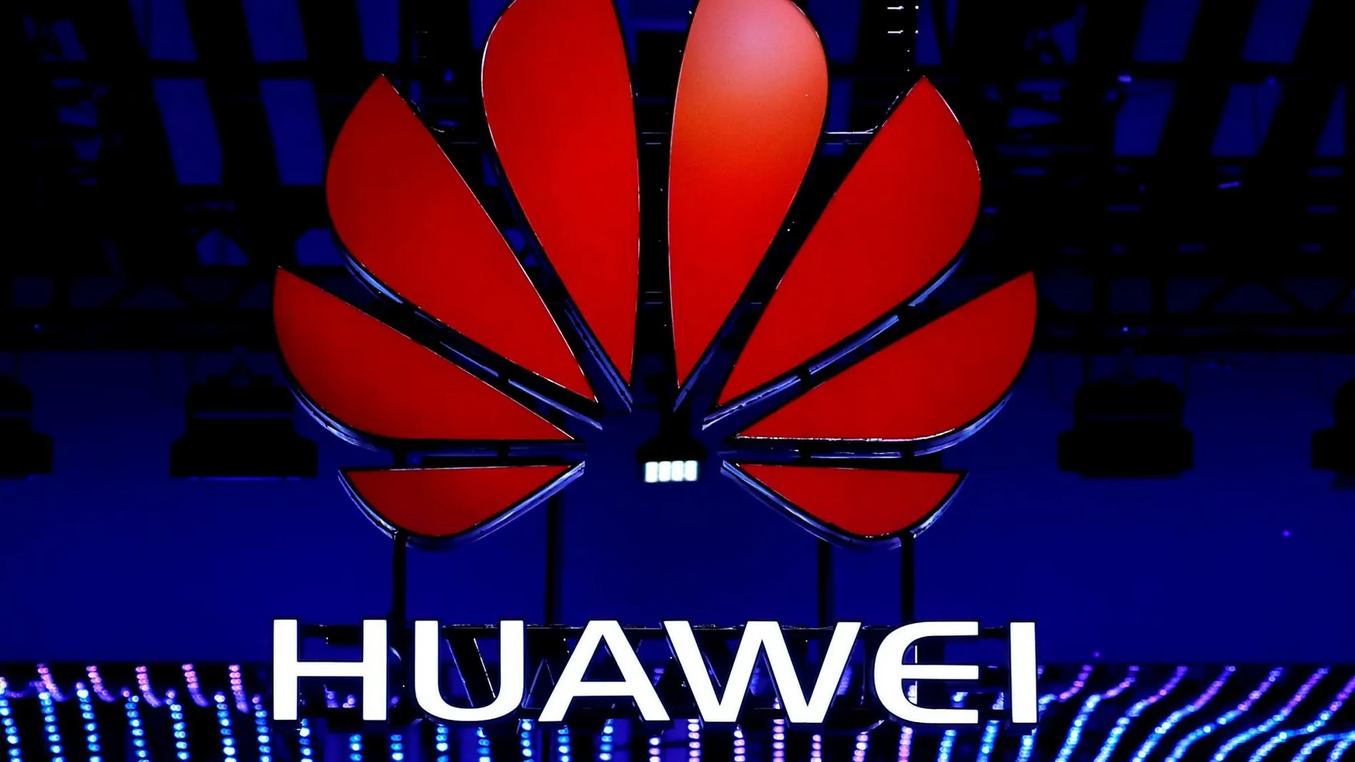 El logo de Huawei en el Mobile World Congress de Barcelona del año 2018