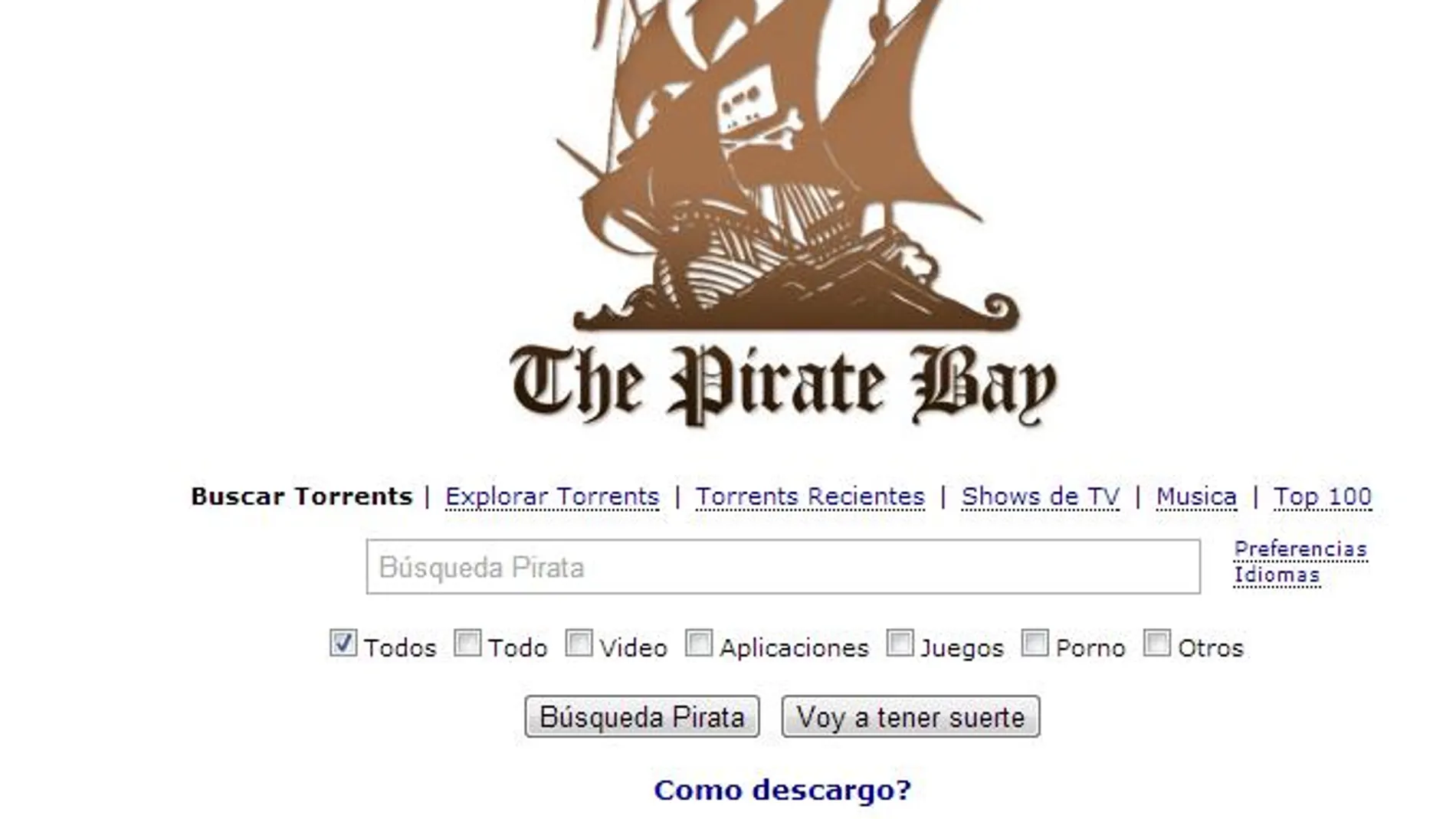 The Pirate Bay, una de las que no podía faltar en la lista