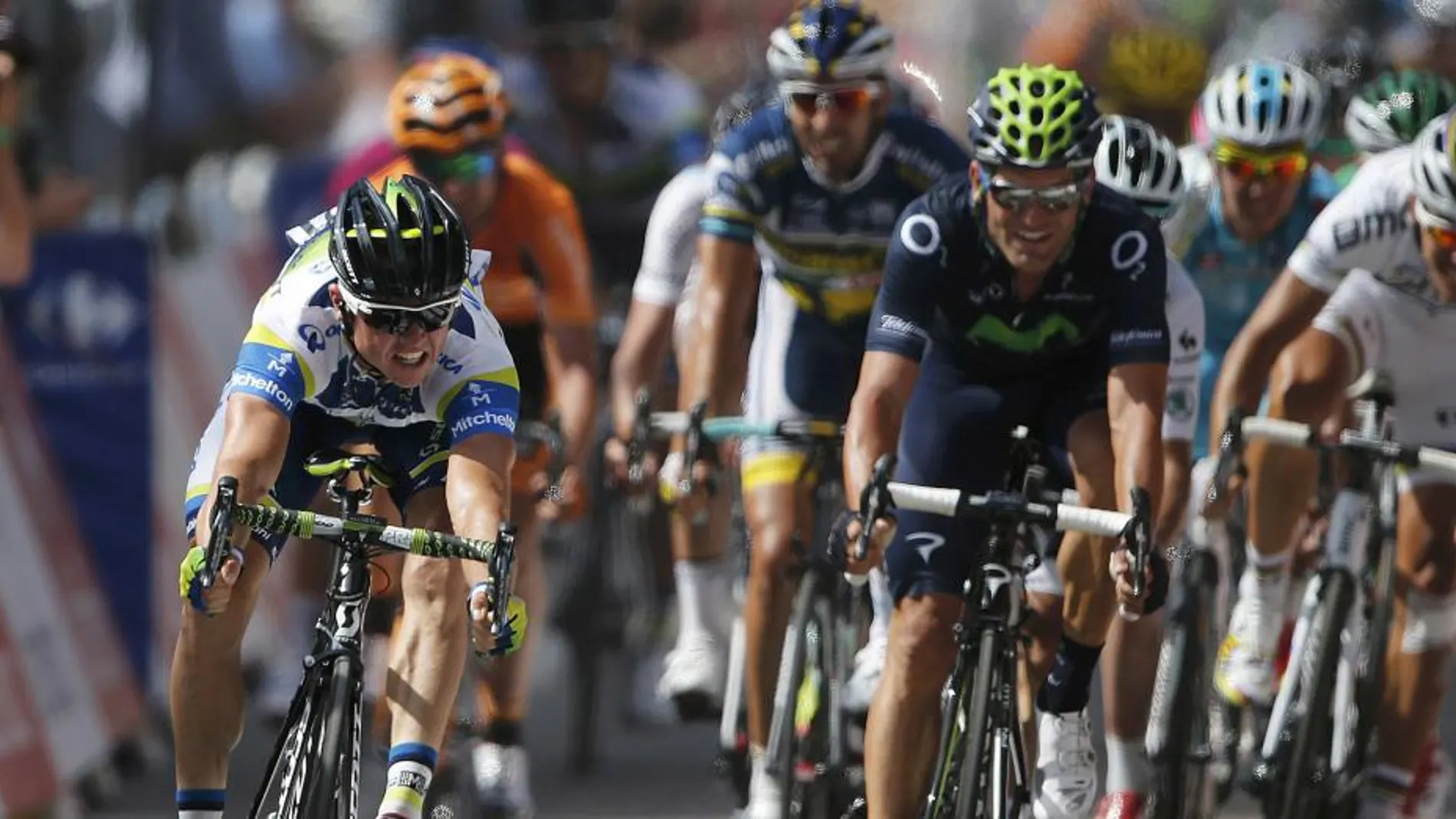 El corredor australiano Simon Gerrans en la tercera etapa del Tour de Francia