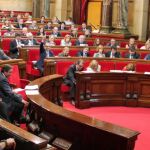 Un momento del debate de hoy en el Parlamento catalán