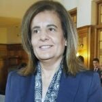 Fátima Báñez, antes de inaugurar el encuentro: "Seguridad Social: un modelo sostenible"en la Universidad Internacional Menéndez Pelayo.