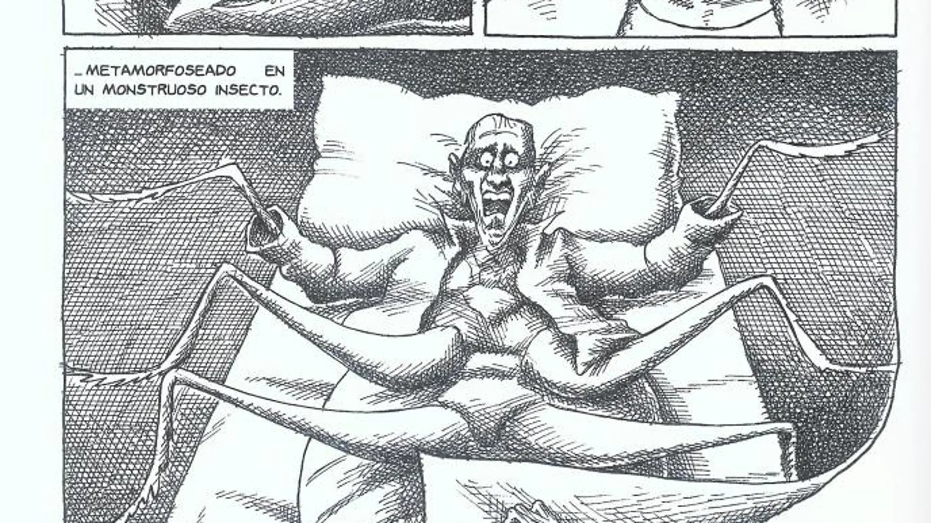 El capítulo I de la novela gráfica arranca con esta elocuente viñeta