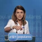 La secretaria general del PP, María Dolores de Cospedal