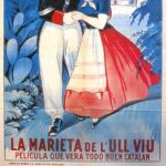 El cartel para la película «La Marieta de l'ull viu», una producción catalana de 1927