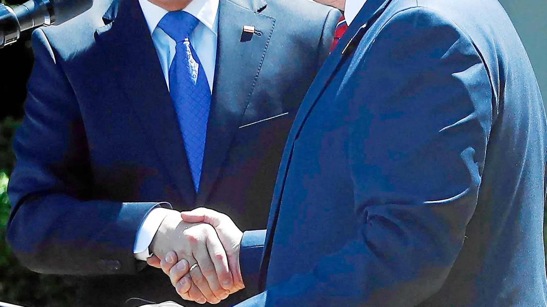 Donald Trump recibió ayer en la Casa Blanca al presidente polaco, Andrzej Duda