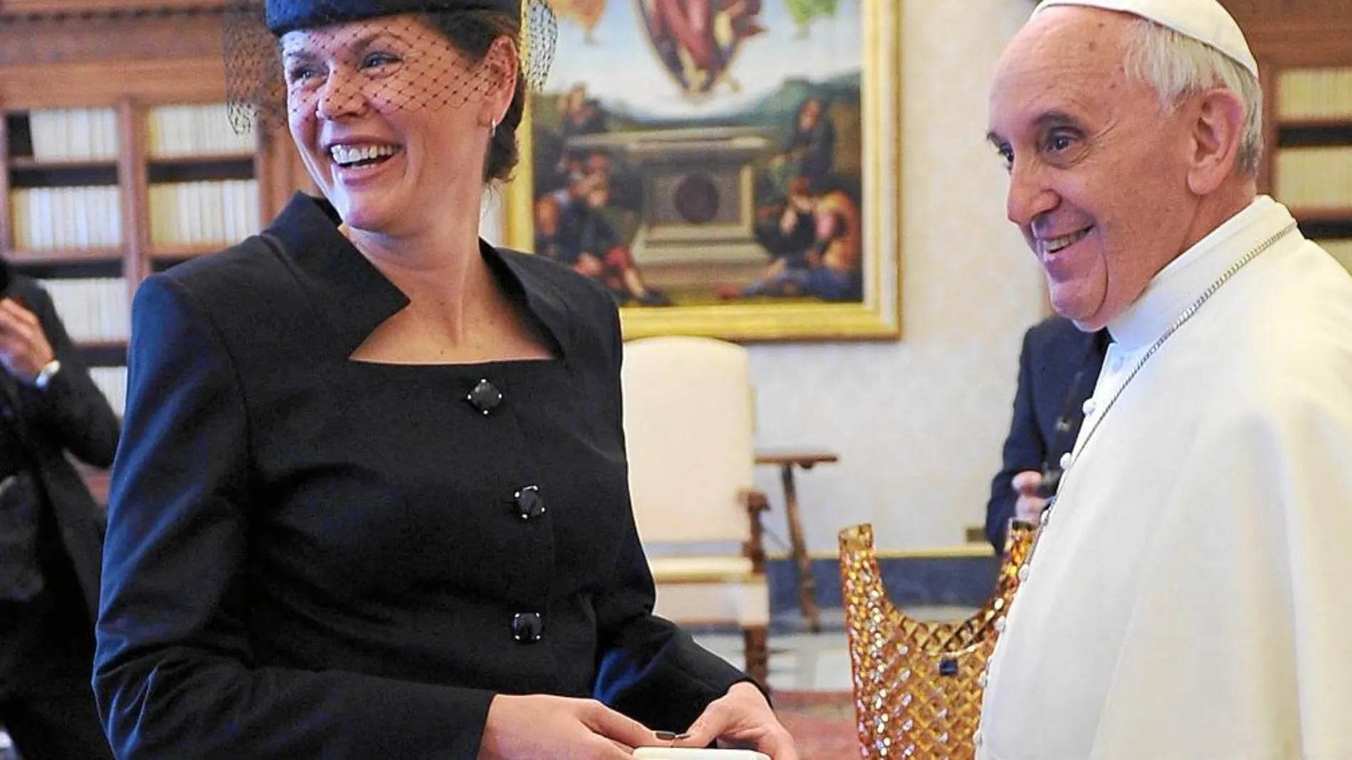 El Papa recibió ayer a la primera ministra eslovena, Alenka Bratusek