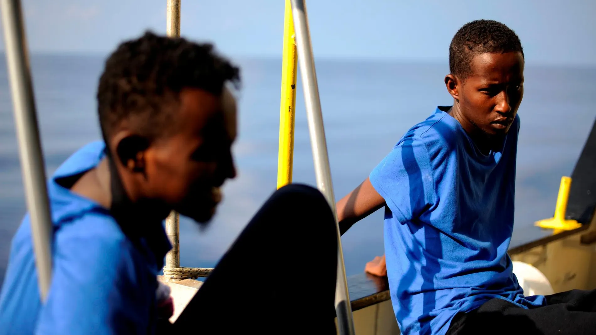Los inmigrantes salieron hace nueve días de las costas libias