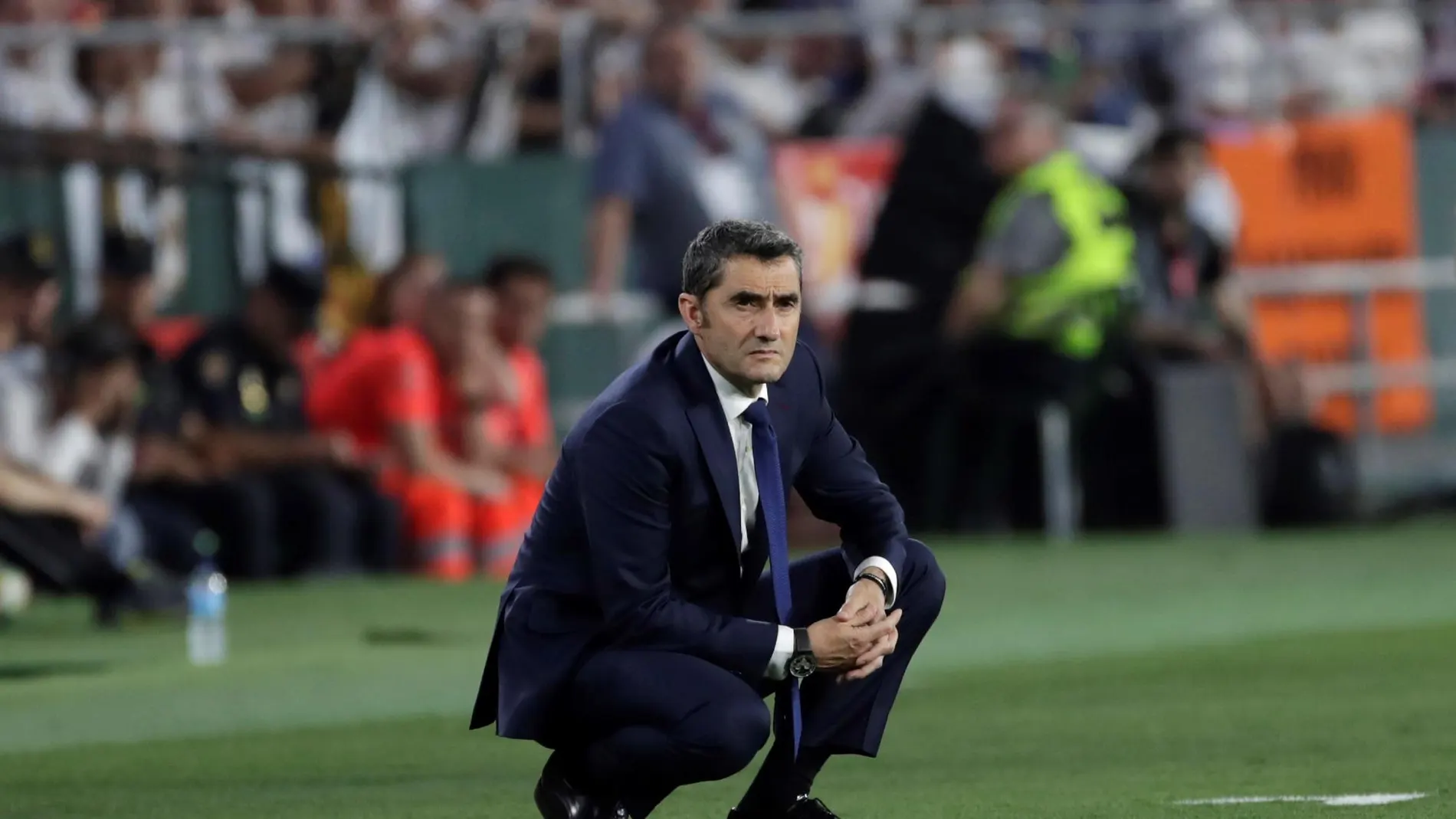 El entrenador del FC Barcelona, Ernesto Valverde