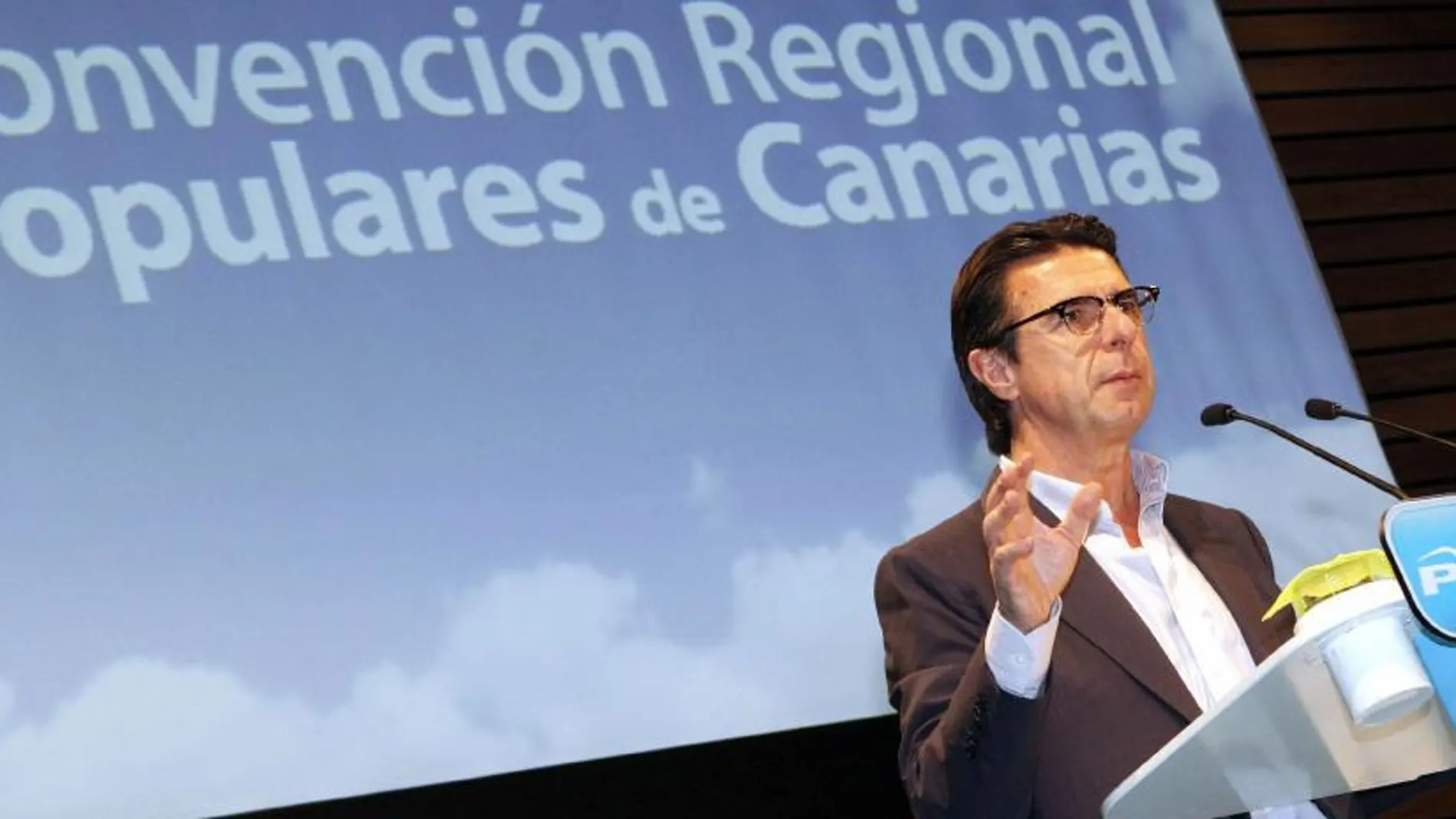 José Manuel Soria durante su intervención en la convención de cargos públicos del PP de Canarias.