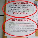 Un instituto de Mallorca ”elimina el español”: “Toda la enseñanza se ha de hacer en catalán”