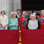 La familia real Británica en el balcón del Palacio de Buckingham / Foto: Ap