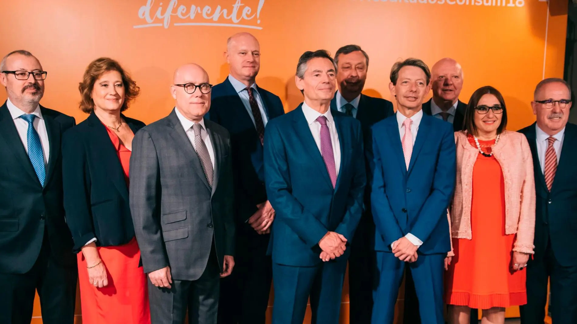 El director general de Consum, Juan Luis Durich, presentó junto a su equipo directivo los resultados de 2018