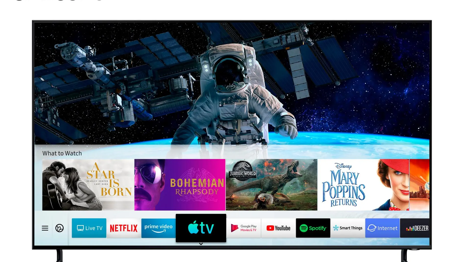 Los televisores de Samsung incorporan Apple TV, iTunes y AirPlay 2 de serie