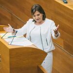 La síndica del PP, Isabel Bonig, pidió a Puig que adelante las elecciones para que no exista un Gobierno «sectario ni catalanista»