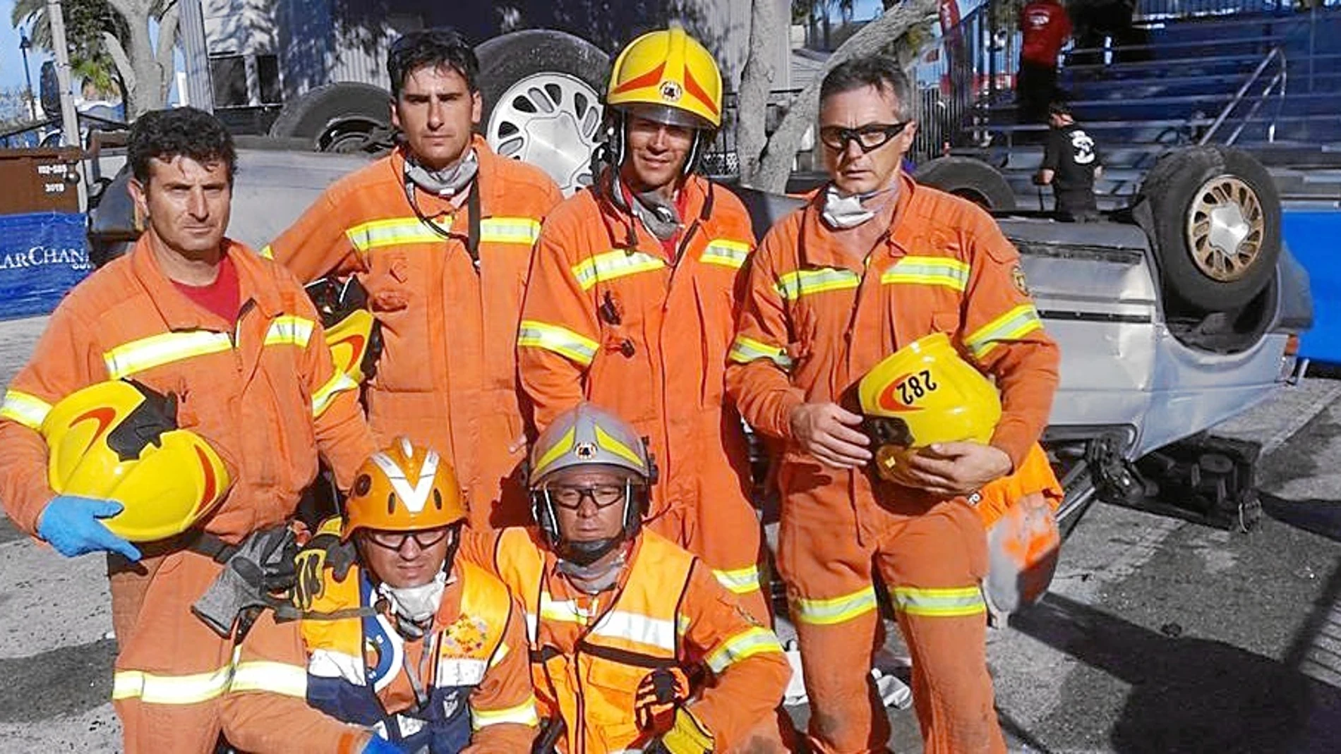Los bomberos de Valencia, cuartos del mundo en rescate en carretera