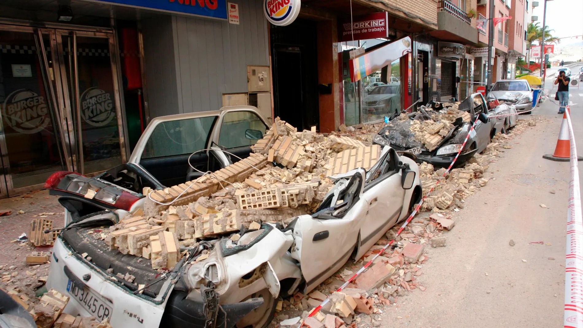 El terremoto de Lorca, en la imagen, causó nueve muertos y más de 300 heridos, algunos muy graves. Es el último gran terremoto que ha padecido nuestro país, junto con el del mar de Alborán en 2016, que no causó víctimas