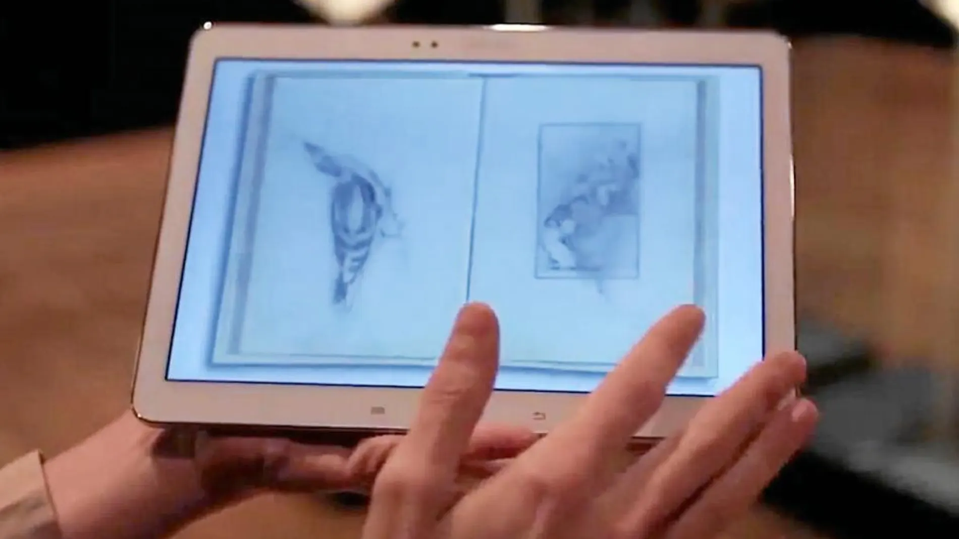 Con tableta es como puede verse el contenido de las libretas de los pintores gracias a un acuerdo de El Prado y Samsung