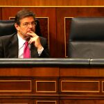 Rafael Catalá en su escaño en el Congreso/Foto: Rubén Mondelo
