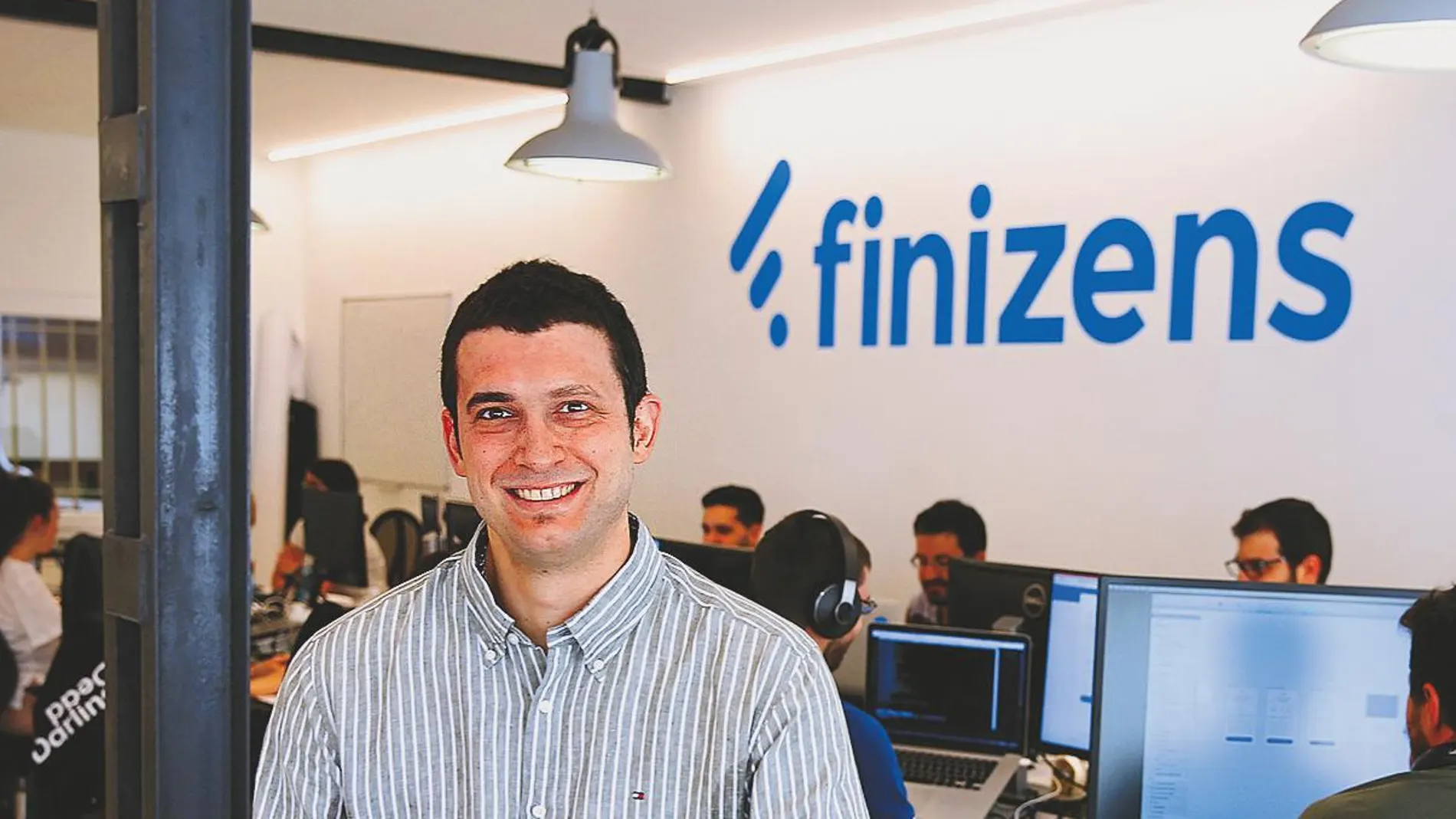 El CEO de Finizens, Giorgio Semenzato, en la sede de la empresa