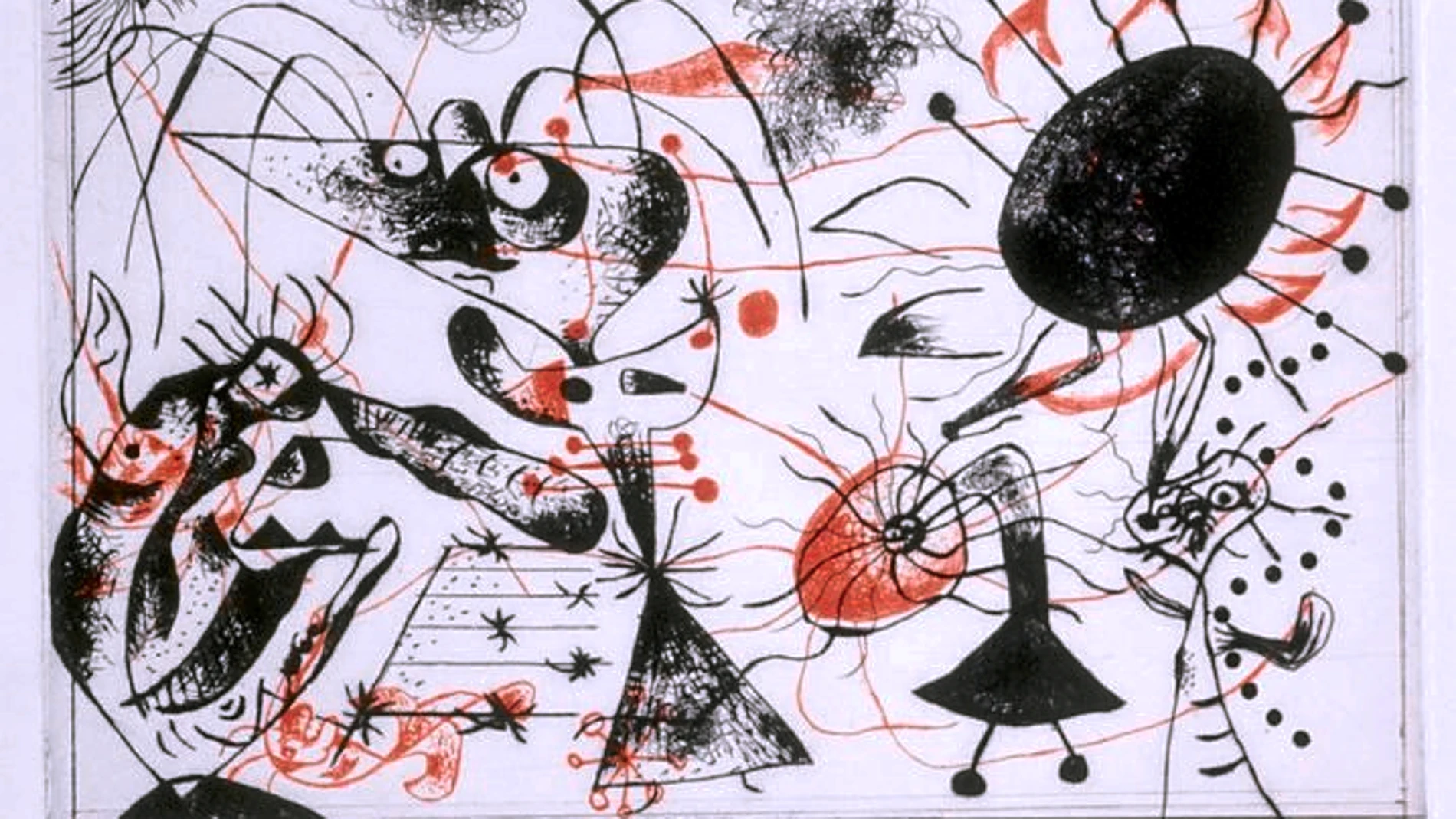 La exposición permite conocer la evolución de Joan Miró como grabador durante tres décadas