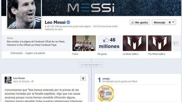 Comunicado de Leo Messi