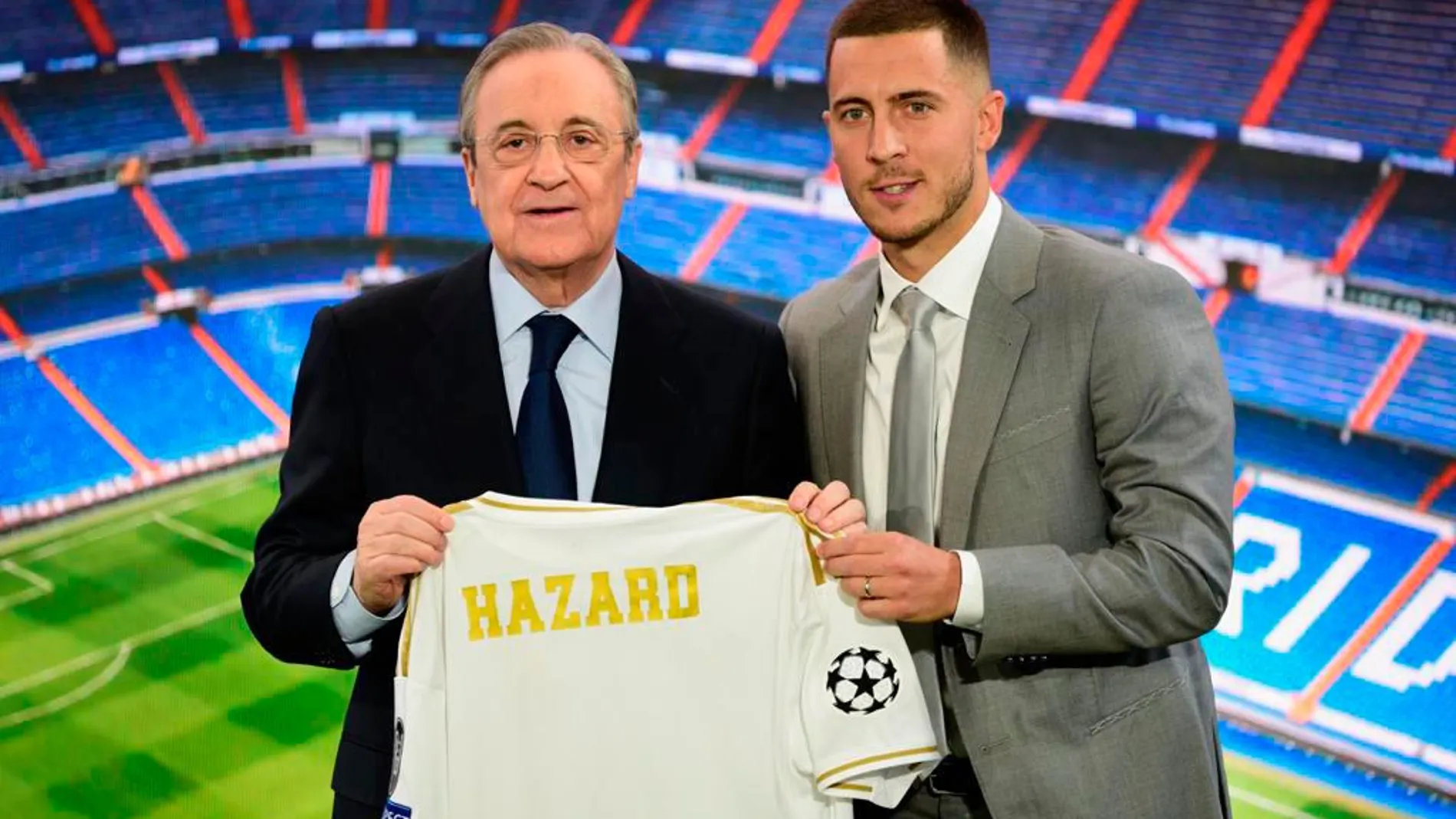 El Bernabéu se llena para la presentación de Hazard con el Real Madrid