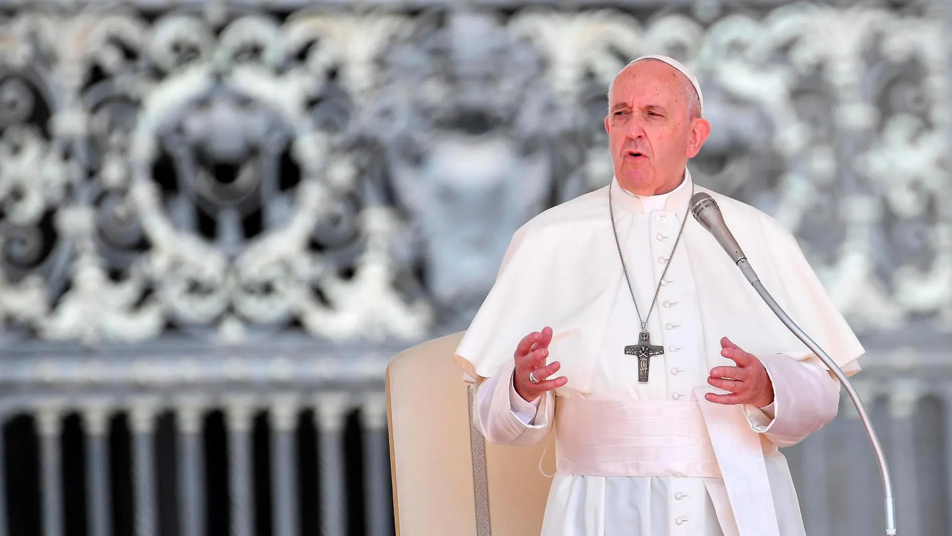 El Papa Francisco preside la audiencia general de los miércoles en la plaza de San Pedro en el Vaticano/Efe/ Ettore Ferrari
