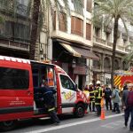 Los servicios de emergencia trabajando en el lugar