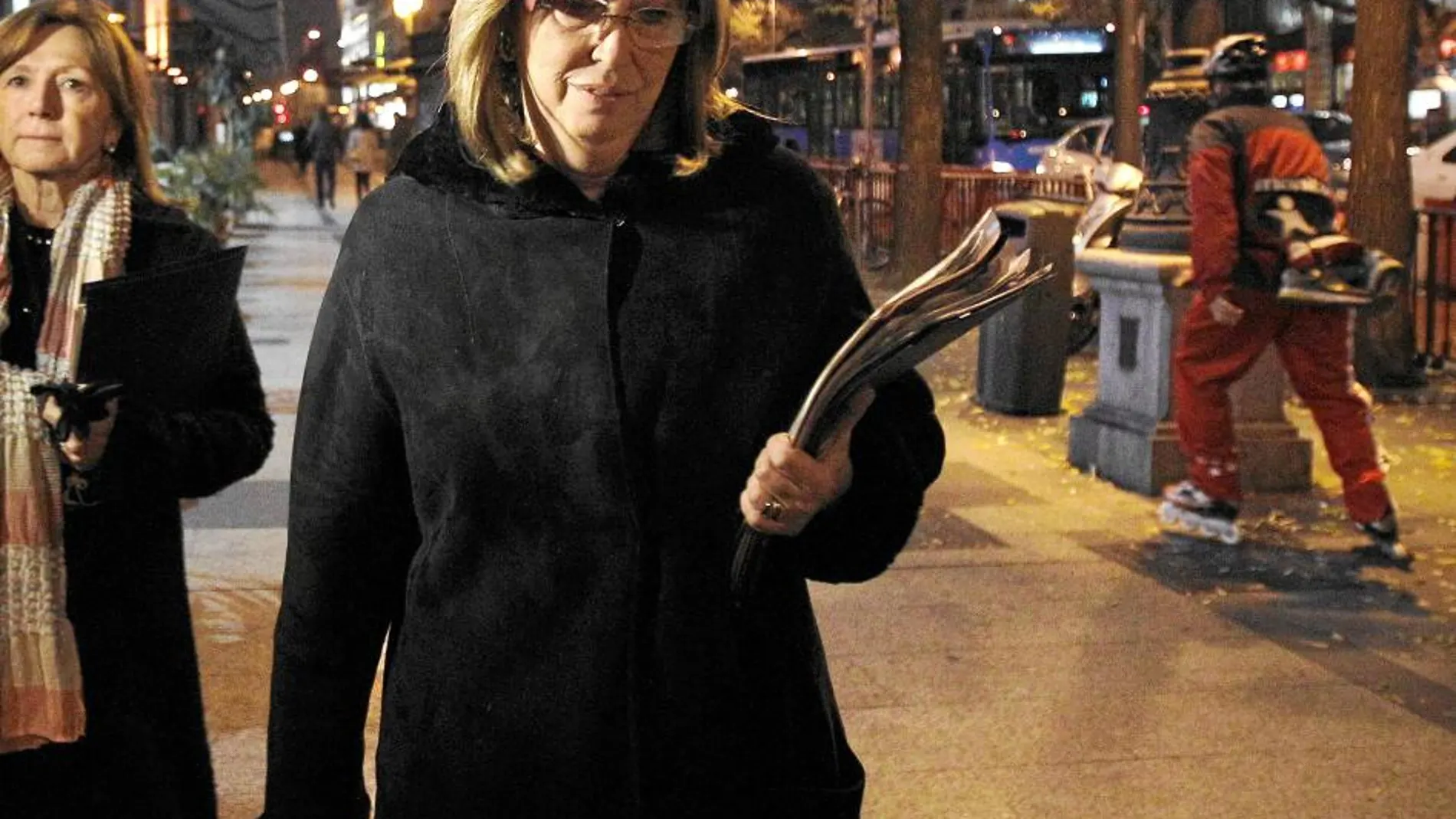 La Consejera Rigau, a su salida de la reunión con el ministro de Educación