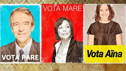 Los actores Pep Ambròs, Lluïsa Castell, Georgina Latre, Marc Rius y Pere Ventura conforman esta peculiar familia de Cristina Clemente