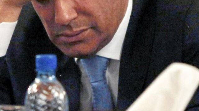Ali Zeidan, primer ministro libio, durante una rueda de prensa, ayer, tras ser liberado