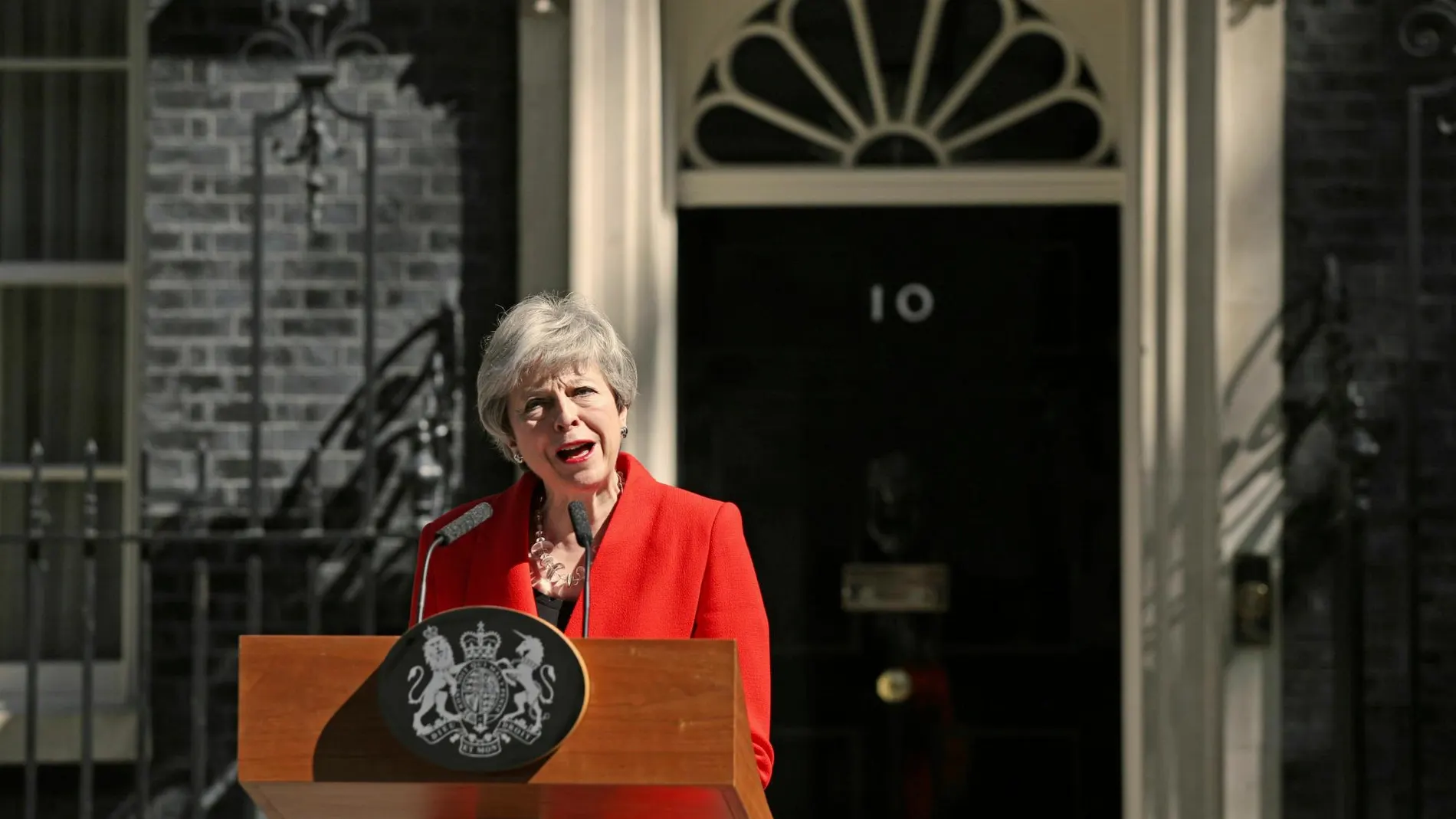Theresa May en su discurso de renuncia el 7 de junio 2019