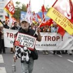 Los sindicatos galos le echan un pulso a Hollande en contra de las pensiones