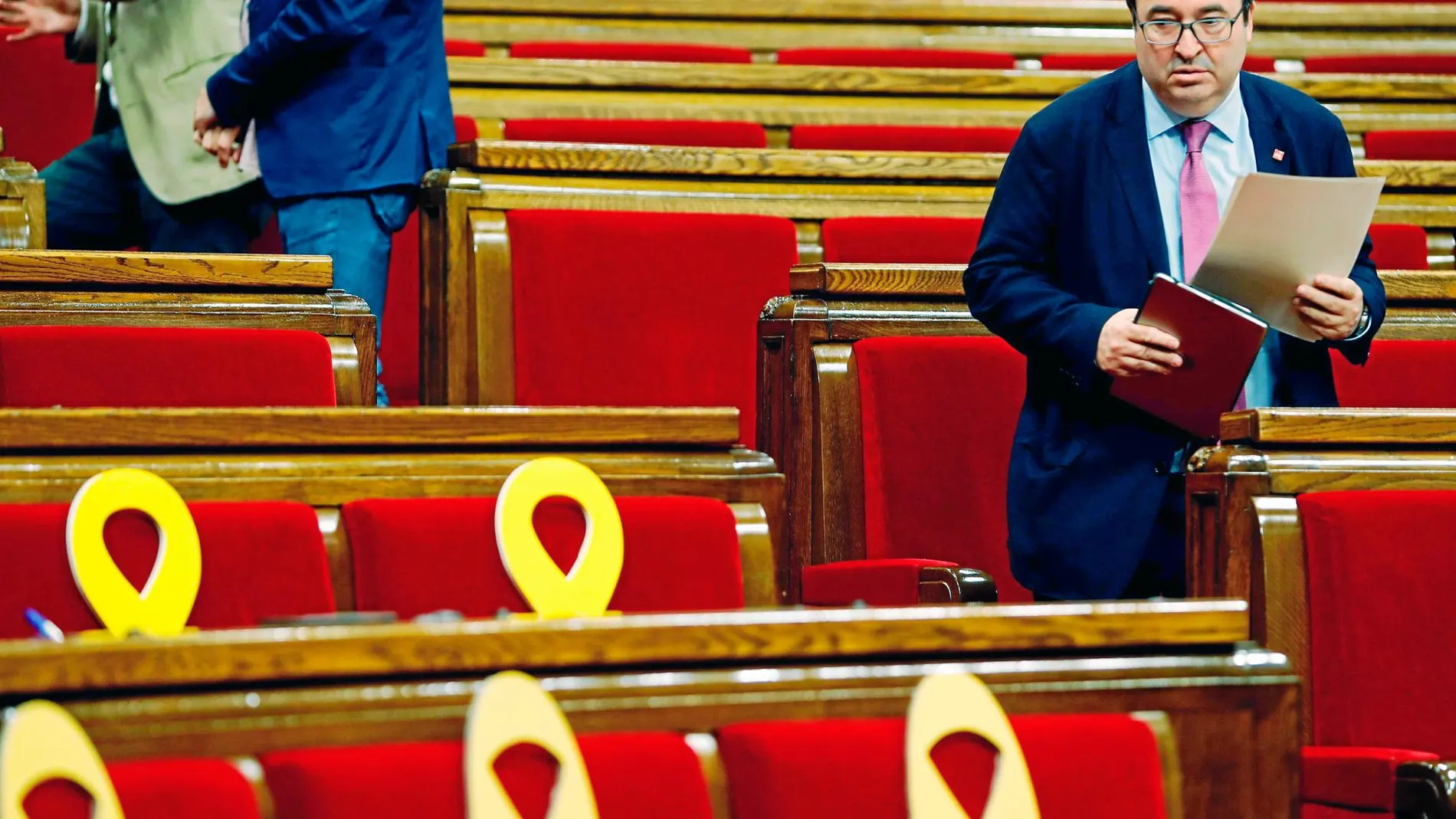 ERC tumbó ayer la designación de Miquel Iceta como senador autonómico en el Parlament para que pudiera llegar a presidir el Senado / Efe