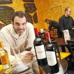 Nacho Sánchez, en el comedor de El 70