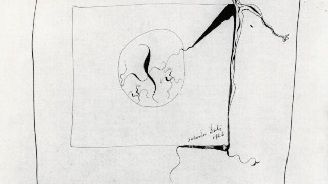 El dibujo «Lorca-Dalí», realizado por Salvador Dalí y fechado en 1926, es una de las aportaciones inéditas del libro de Fernández.