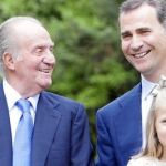 SUCESIÓN La Casa Real publicó esta imagen en la web, que afianza el orden dinástico