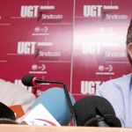 El responsable del sindicato UGT-Andalucía, Francisco Fernández, ayer