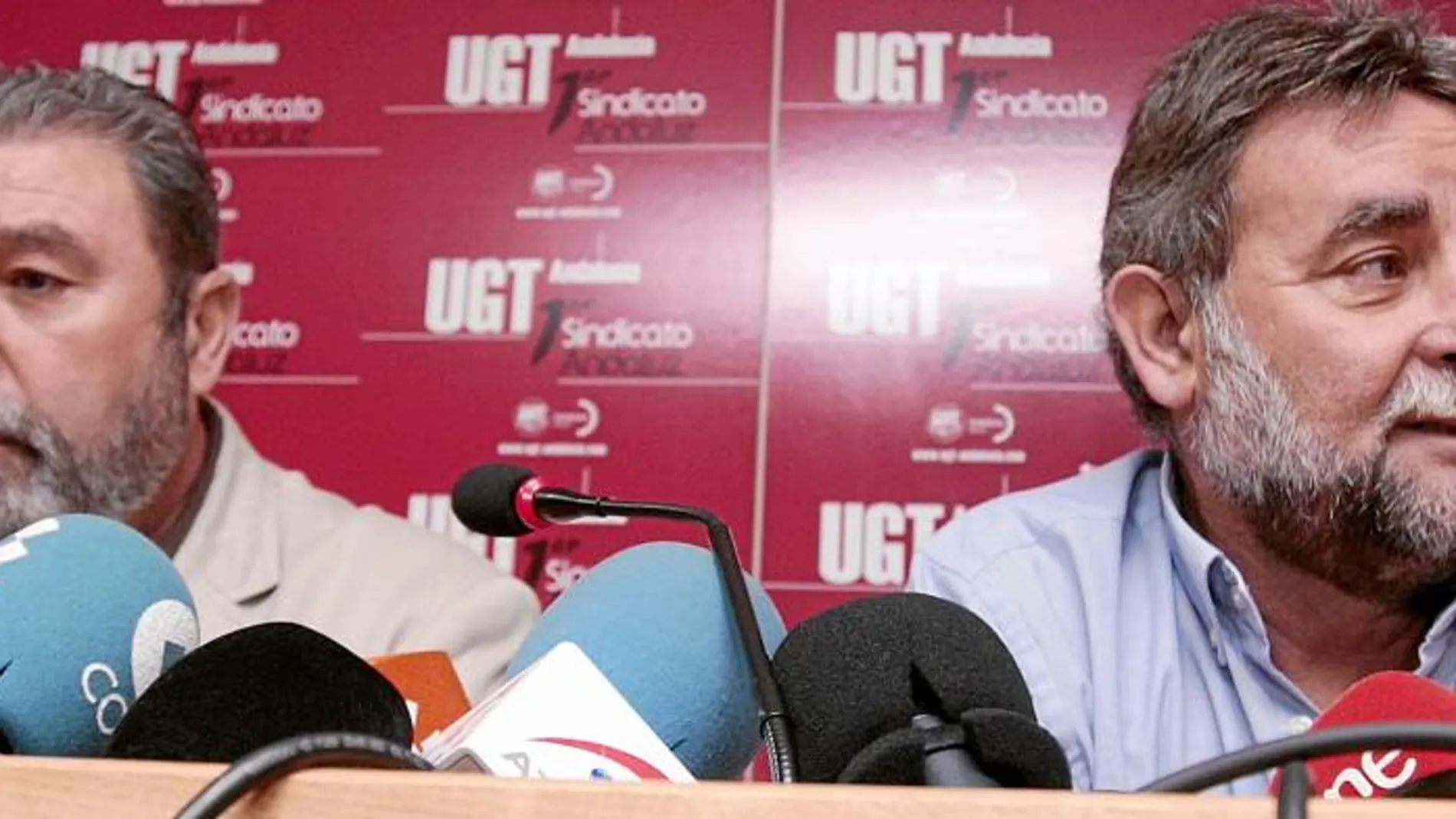 El responsable del sindicato UGT-Andalucía, Francisco Fernández, ayer