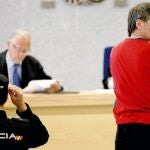 Juan José Ibazeta, ayer en la Audiencia Nacional por amenazas a unos hinchas de la Selección española