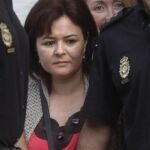 Ruth Ortiz, a su llegada a los juzgados